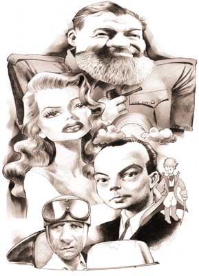 Rita, Hemingway, S. Exupèry y Fangio.